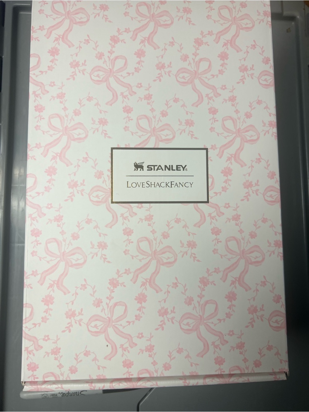Stanley Loveshack Pink Bow 40 oz gift set Floral Decorative Storage Box